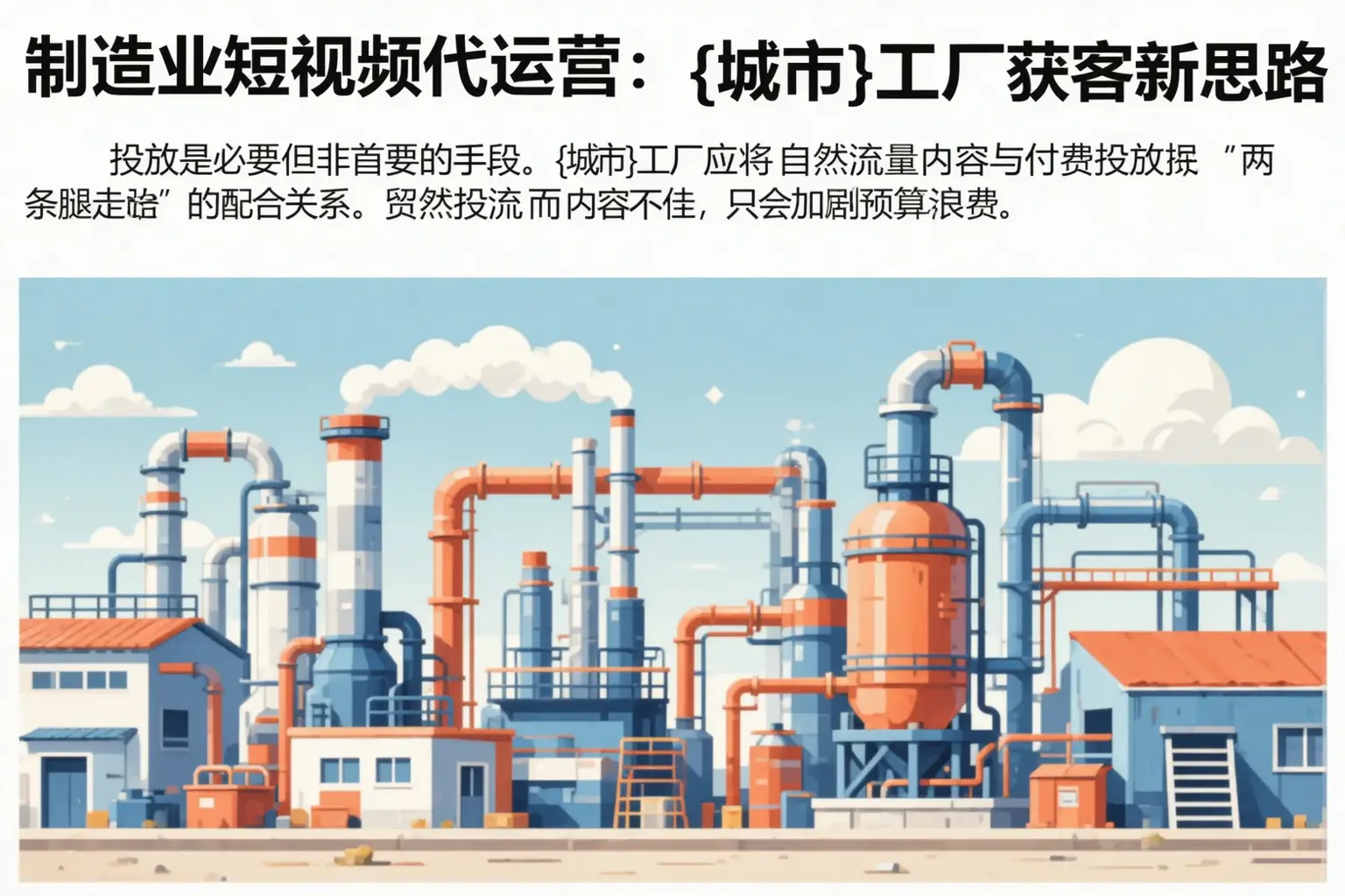 制造业短视频代运营：喀什市工厂获客新思路
